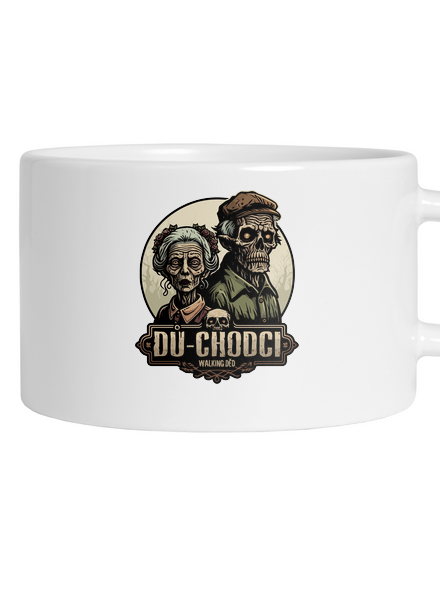 Dů-chodci hrnek makronka White