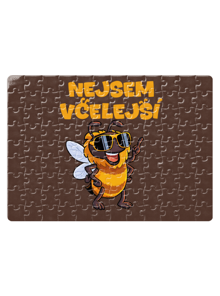 Nejsem včelejší puzzle White