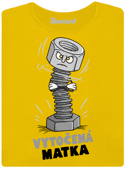 Vytočená matka dámské tričko Yellow