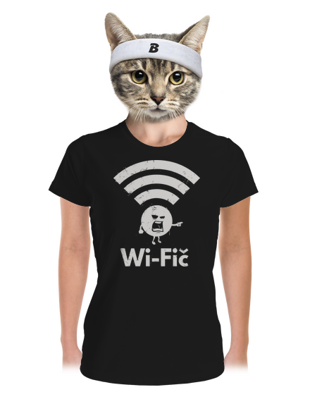 Wifič dámské sportovní tričko Black
