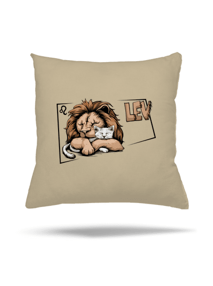 Kočičí horoskop: Lev  polštář Beige