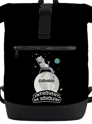 Introvert na dovolené batoh Black