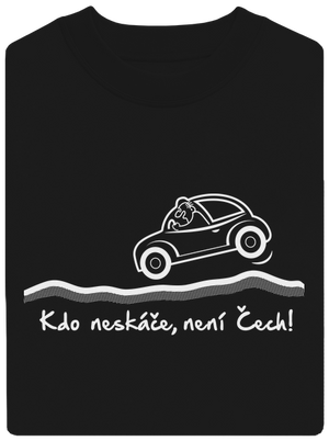 Kdo neskáče unisex mikina bez kapuce Black