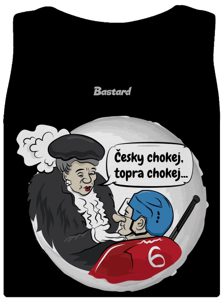 Český hokej dámské tílko klasické Black