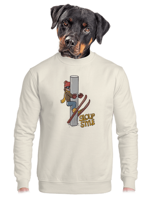 unisex mikina bez kapuce