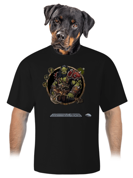 B17: Warcraft unisex tričko oversized Black