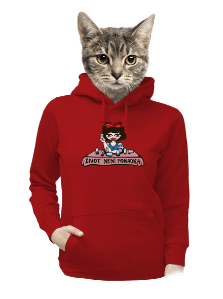 Sněhurka dámská mikina klokanka Red Mal