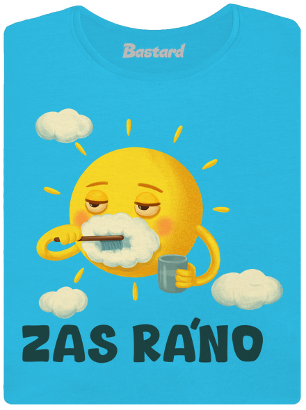 Zas ráno dámské tričko s lemem Blue Atol