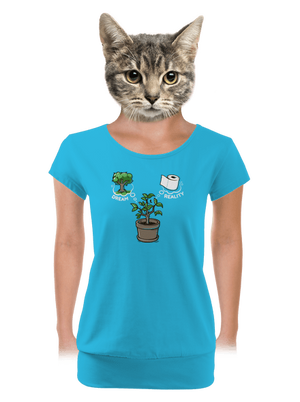 dámské tričko s lemem