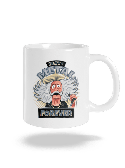 Heavy metal forever klasický hrnek White