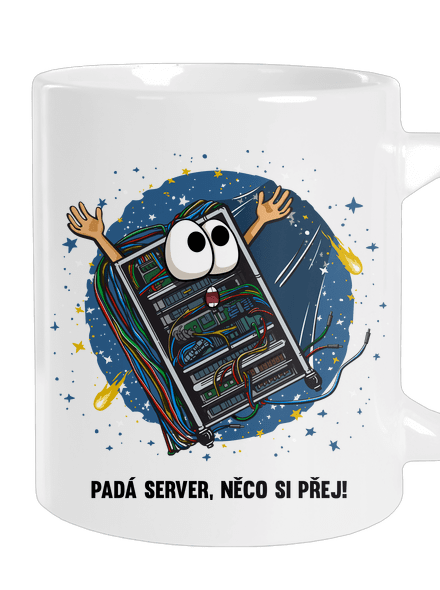 Padá server velký hrnek White