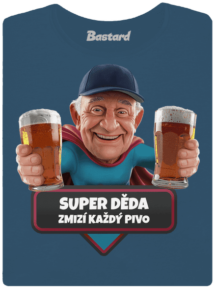 Super děda dámské tričko premium Petrol Blue