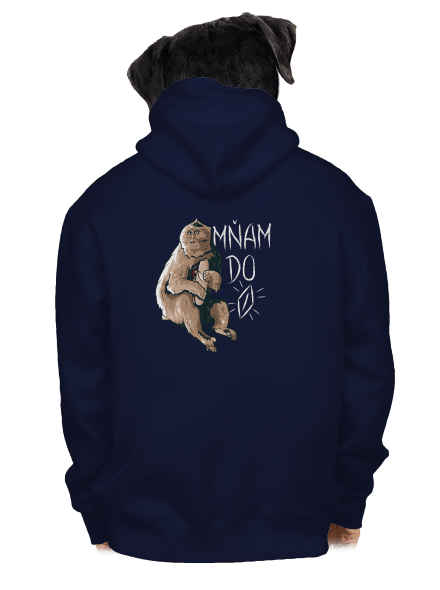 Mňam do p*** pánská mikina na zip Navy
