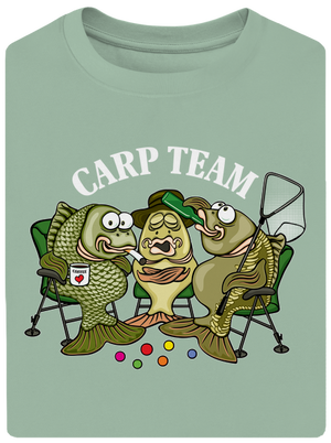 Carp Team unisex tričko oversized Sage