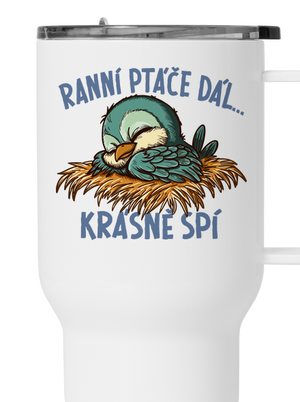 Ranní ptáče spí termohrnek White
