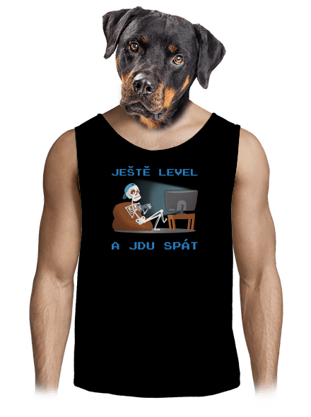 Ještě level pánské tílko Black