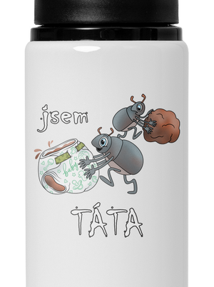 Jsem táta a máma lahev na vodu White