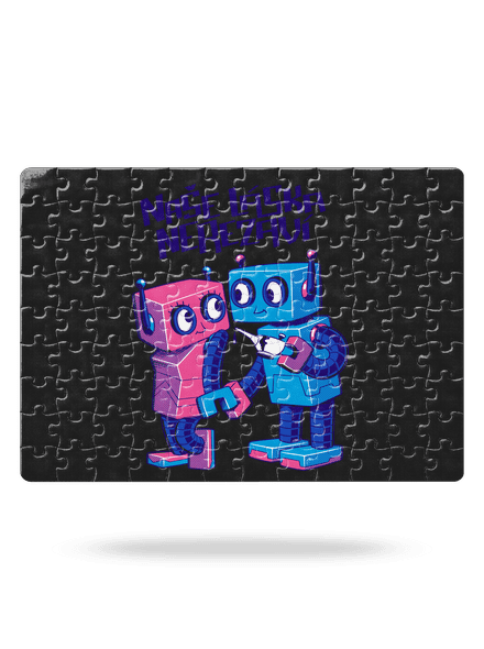 Roboti puzzle White