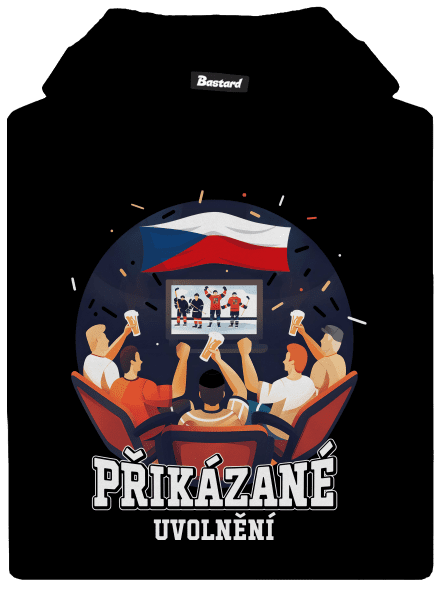 Přikázané uvolnění dětská mikina klokanka Black