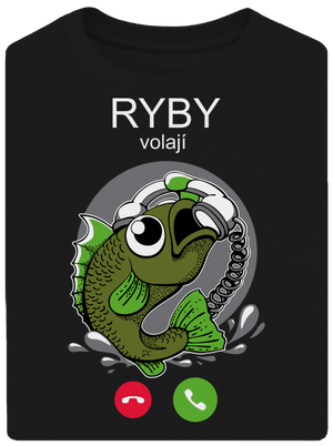Ryby volají unisex tričko oversized Black