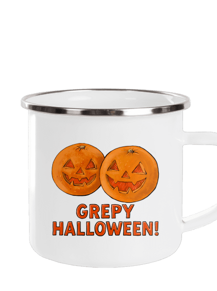 Grepy Halloween plecháček White