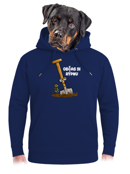 Občas si rýpnu unisex mikina premium Navy