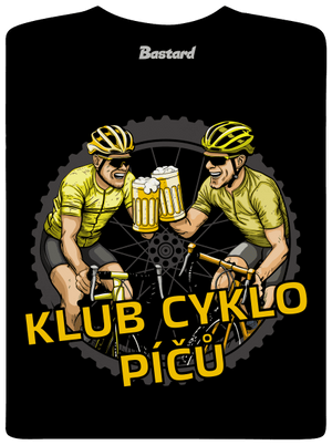 Klub cyklo píčů pánské tričko Black