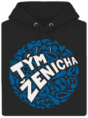 Tým ženicha unisex mikina premium Dark Black