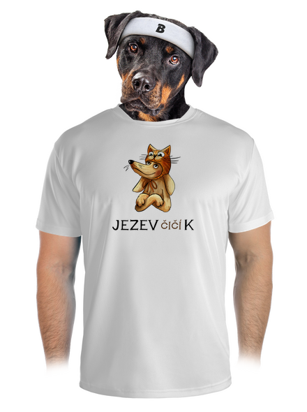 Jezevčičík pánské sportovní tričko White