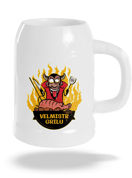 Velmistr grilu půllitr White