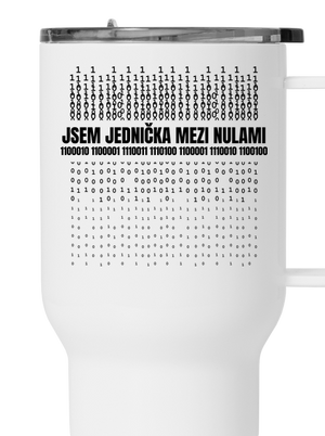 Jednička mezi nulami termohrnek White