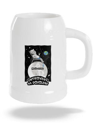 Introvert na dovolené půllitr White
