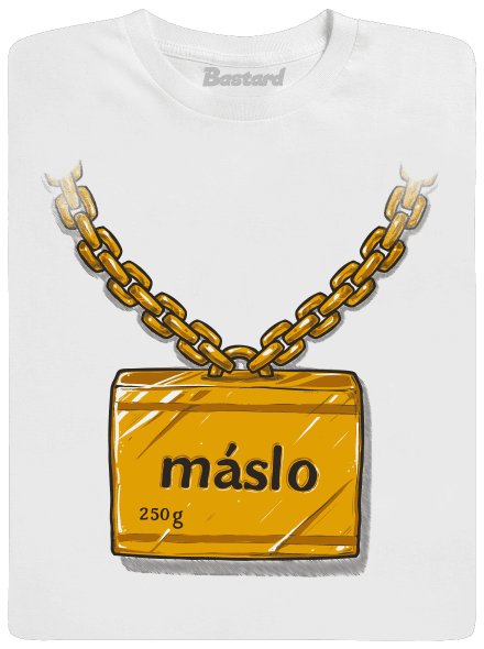 Máslo pánské dlouhý rukáv White