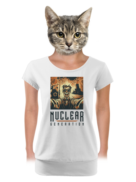 Nuclear generation dámské tričko s lemem White