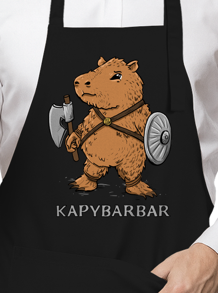 Kapybarbar zástěra Black