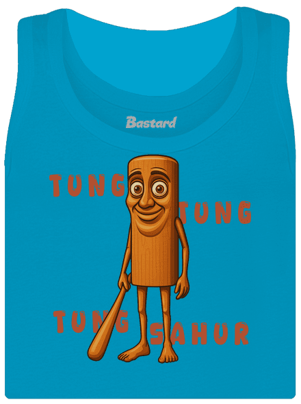 Tung Tung Tung Sahur – Italian Brainrot dámské tílko klasické Blue Atol