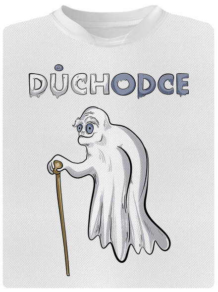 Duch důchodce dětské sportovní tričko White