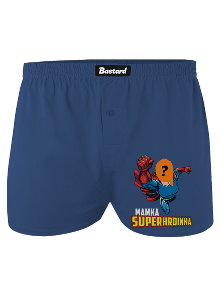 Mamka superhrdinka pánské trenky Blue