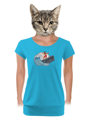 dámské tričko s lemem