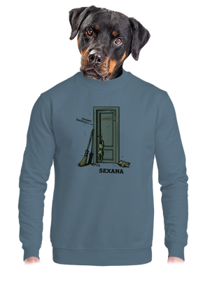 unisex mikina bez kapuce