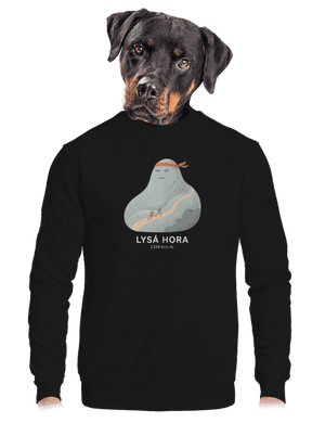 unisex mikina bez kapuce
