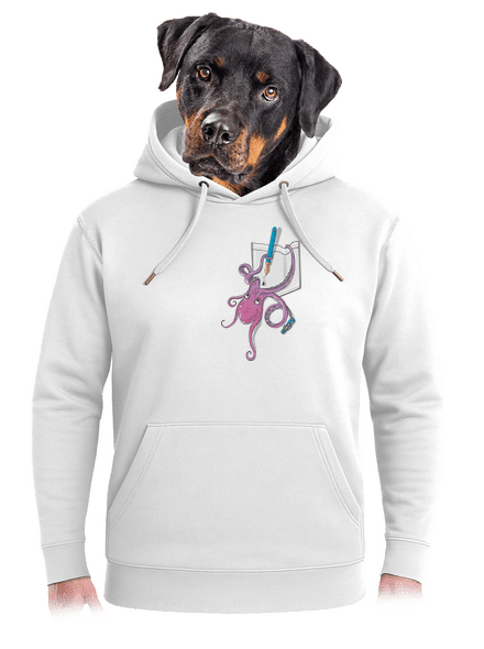Prostě miluje inkoust unisex mikina premium Snowwhite