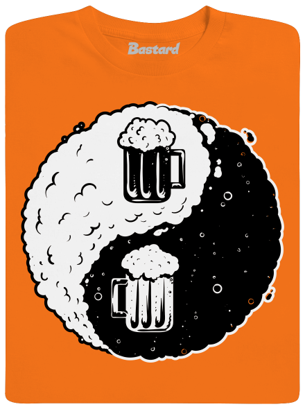 Jin Jang pivo pánské tričko Orange