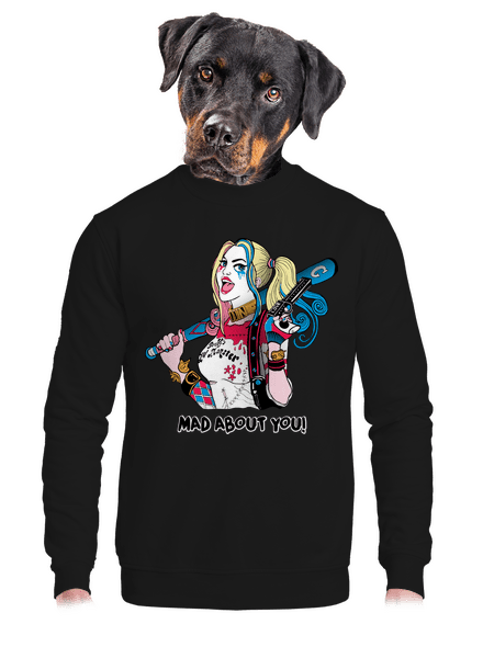 Joker a Harley unisex mikina bez kapuce Black