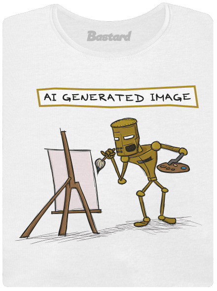 AI generated image dámské tričko White