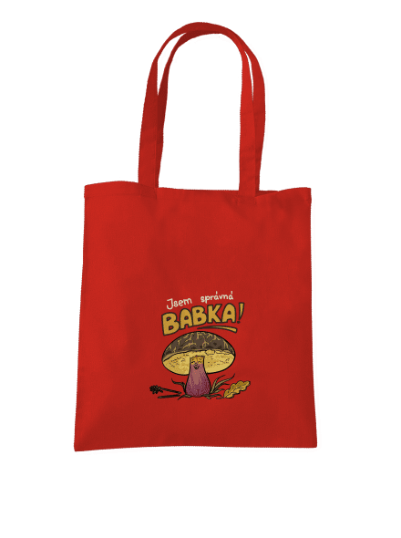 Babka a hříbeček taška Bright Red