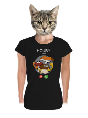 Houby volají dámské tričko premium Black