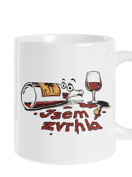 Zvrhlá klasický hrnek White