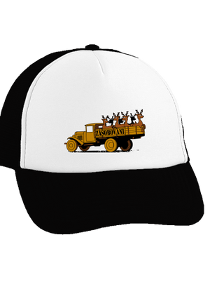 Zásobování kšiltovka truckerka Black cap