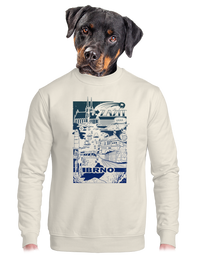 unisex mikina bez kapuce